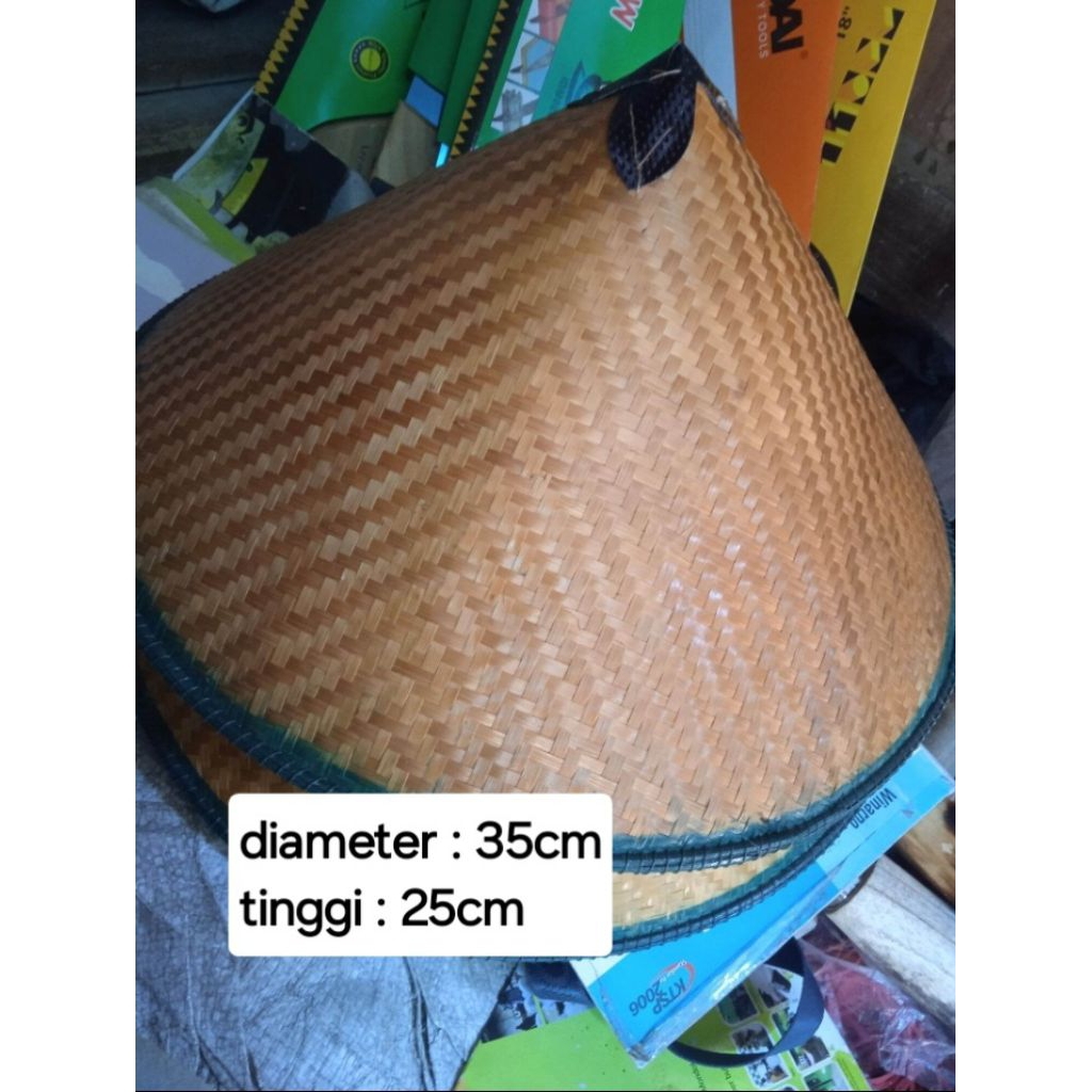 caping petani/Caping petani jawa/Caping bambu/Caping bambu lebar/Caping petani bambu lebar/Topi capi