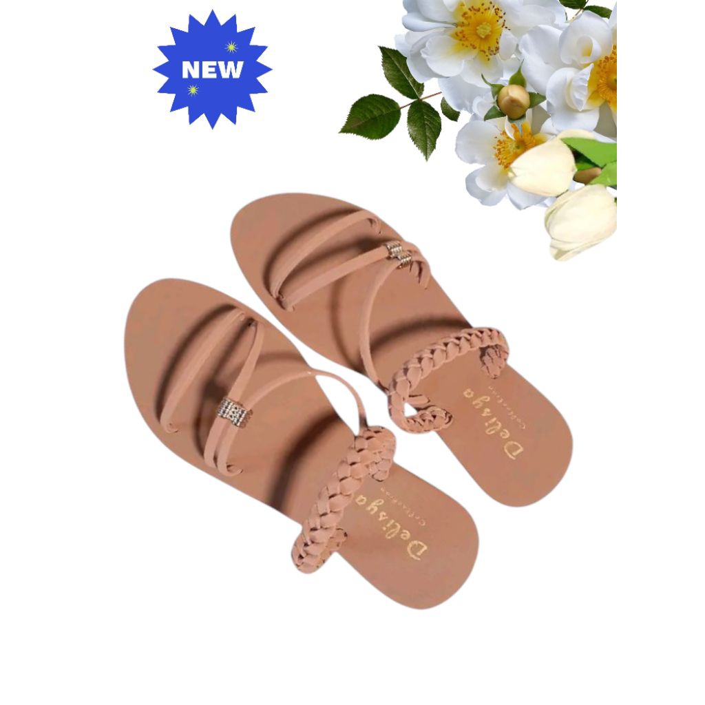 SANDAL TEPLEK WANITA DEWASA TERBARU MODEL TALI KEPANG BELAKANG
