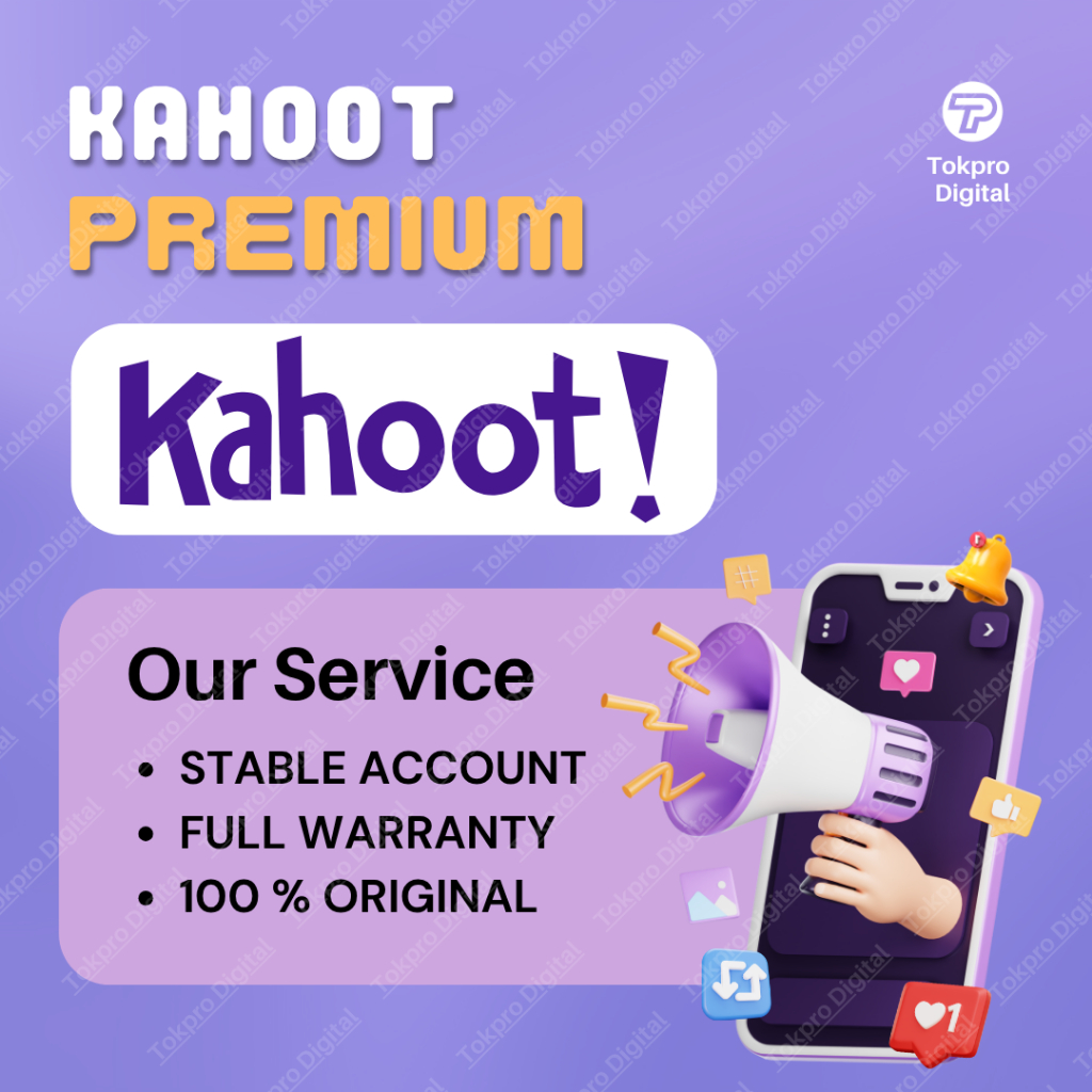 Akun Kahoot+ Premium 7 Hari (2000 Peserta) + Bonus