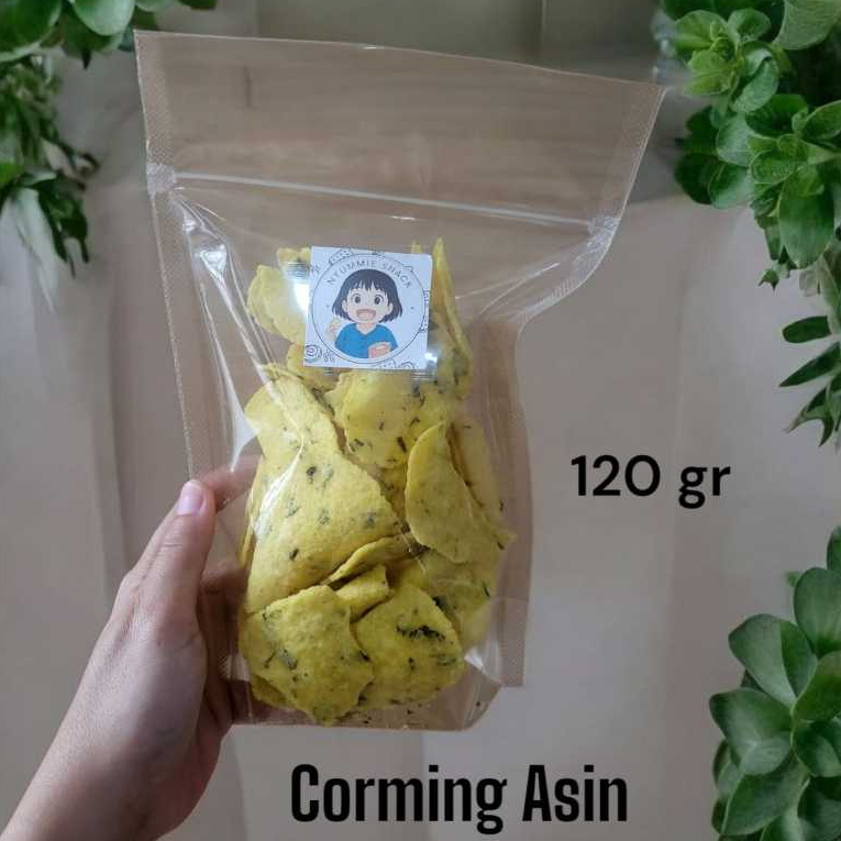 

Nyummie Snack - Comring Asin Daun Bawang Khas Ciamis 120gr | Kecimpring Daun Bawang 120gr