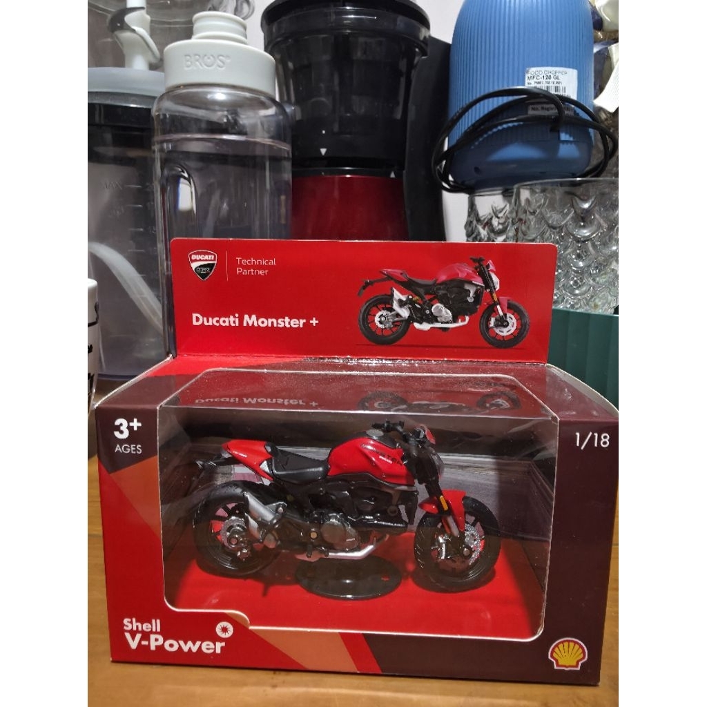 diecast ducati monster + shell edisi 2024