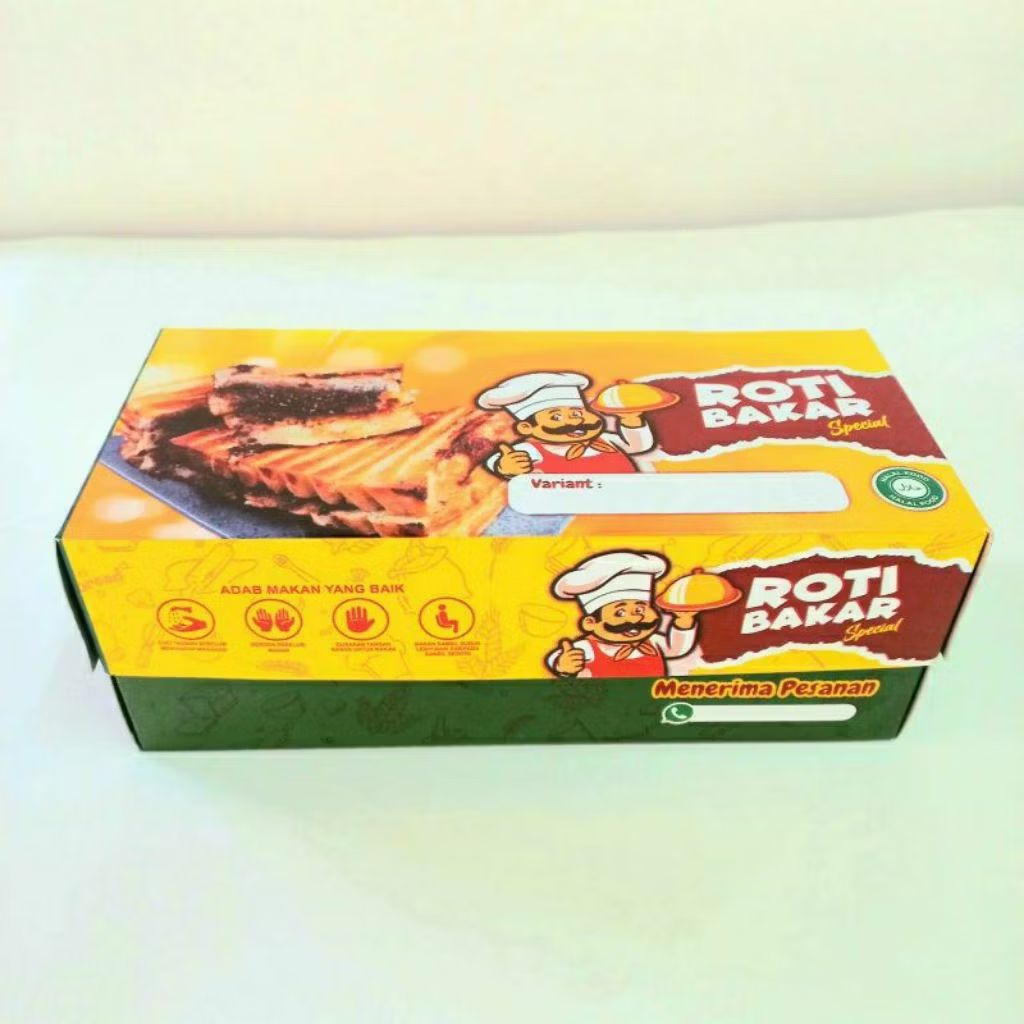 

Dus roti bakar baha ivory lapis foil anti miyak //Kemasan roti bakar // Bungkus roti bakar