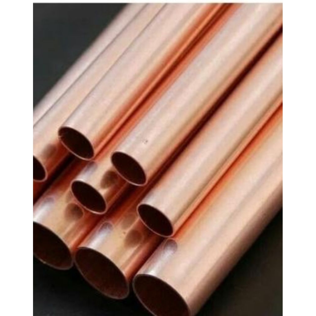 pipa tembaga diameter 5/8 inchi x tebal 0.8mm x p. 100mm pipa tembaga