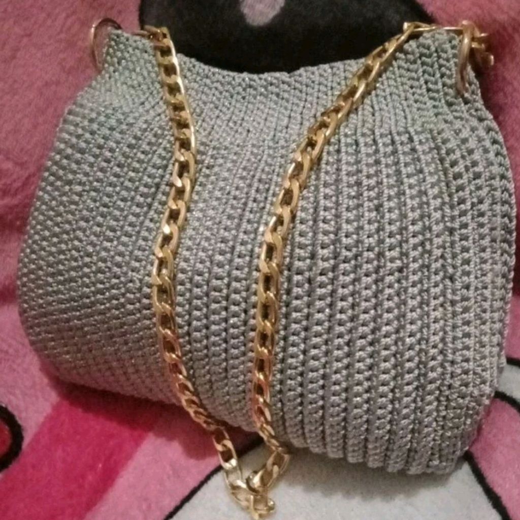 Tas rajut pesta/handbag rajut wanita/tas rajut selempang