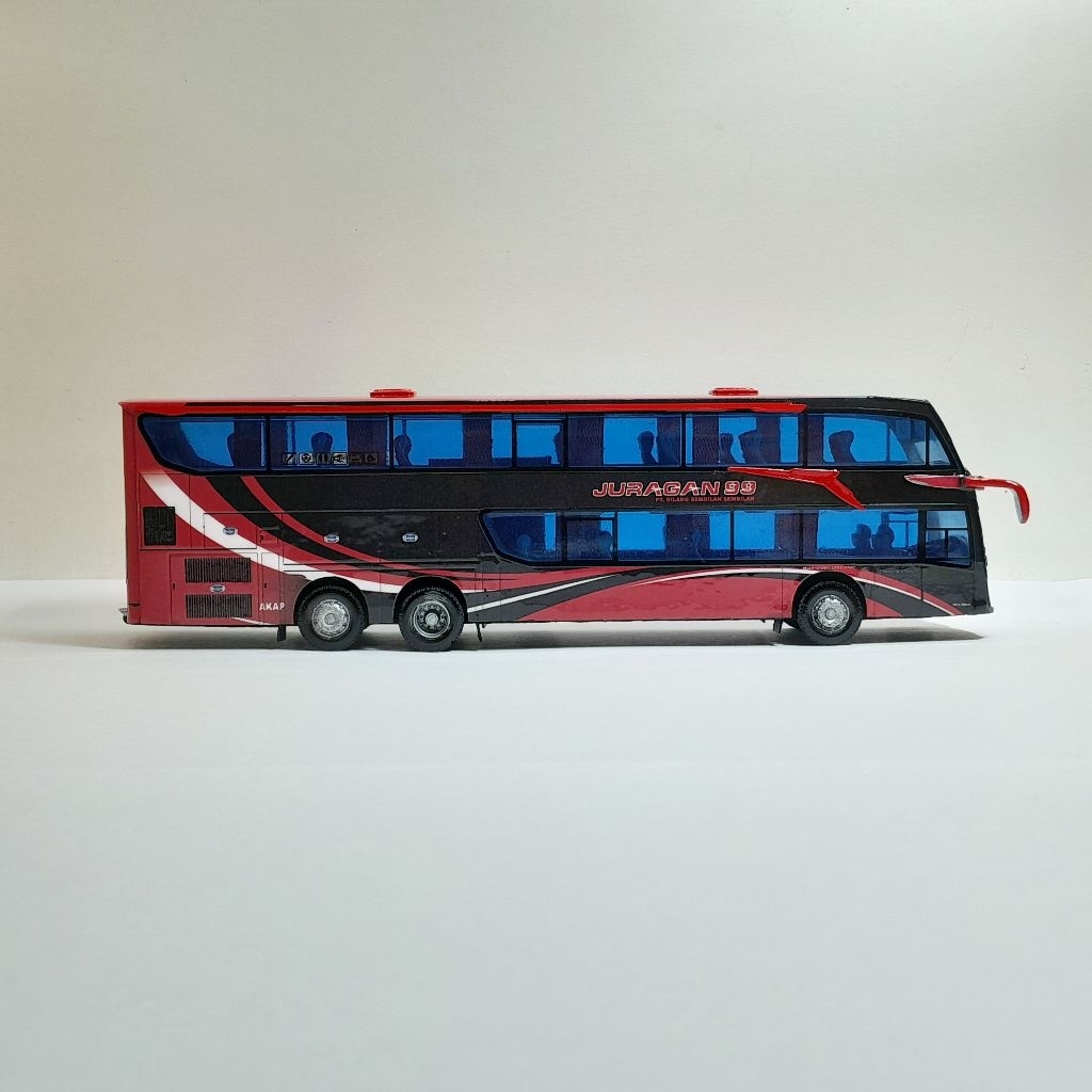 Miniatur bus JURAGAN 99 body Jetbus5 Double deck scale64
