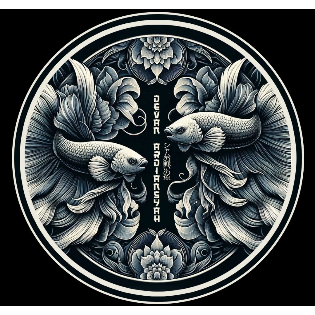 Stiker ikan cupang SNI