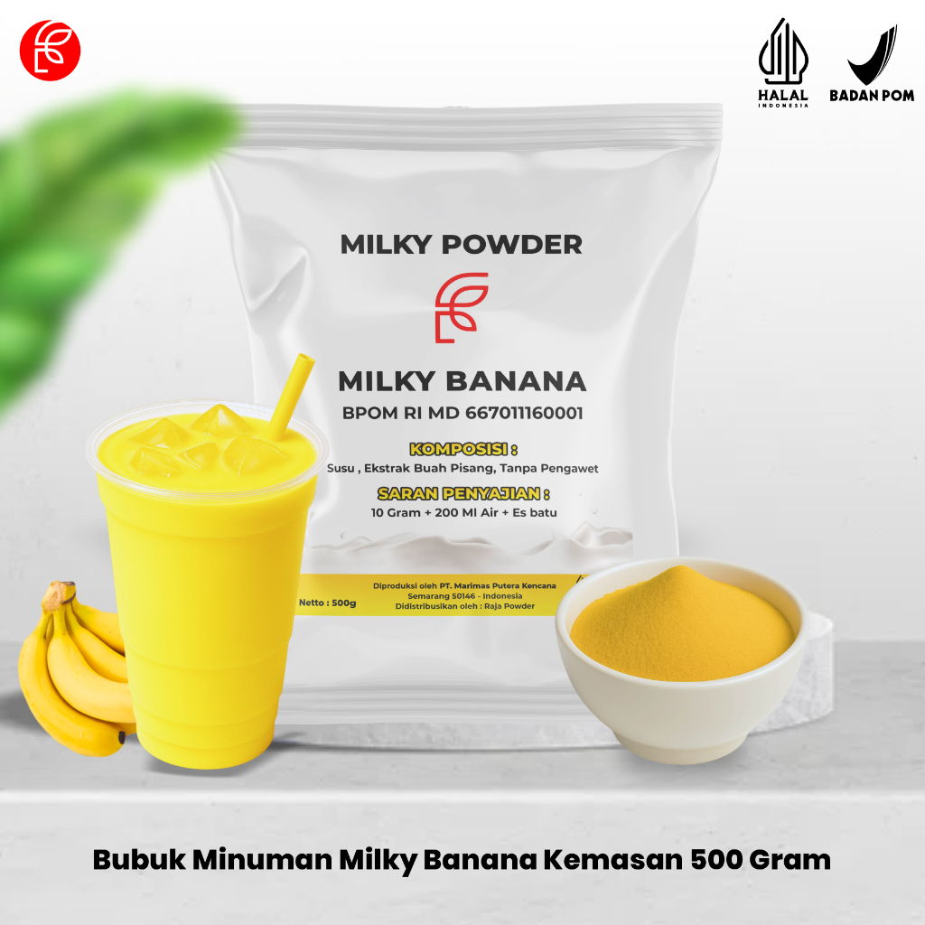 

Powder Minuman Milky | Serbuk MInuman | Serbuk Rasa Milky Banana