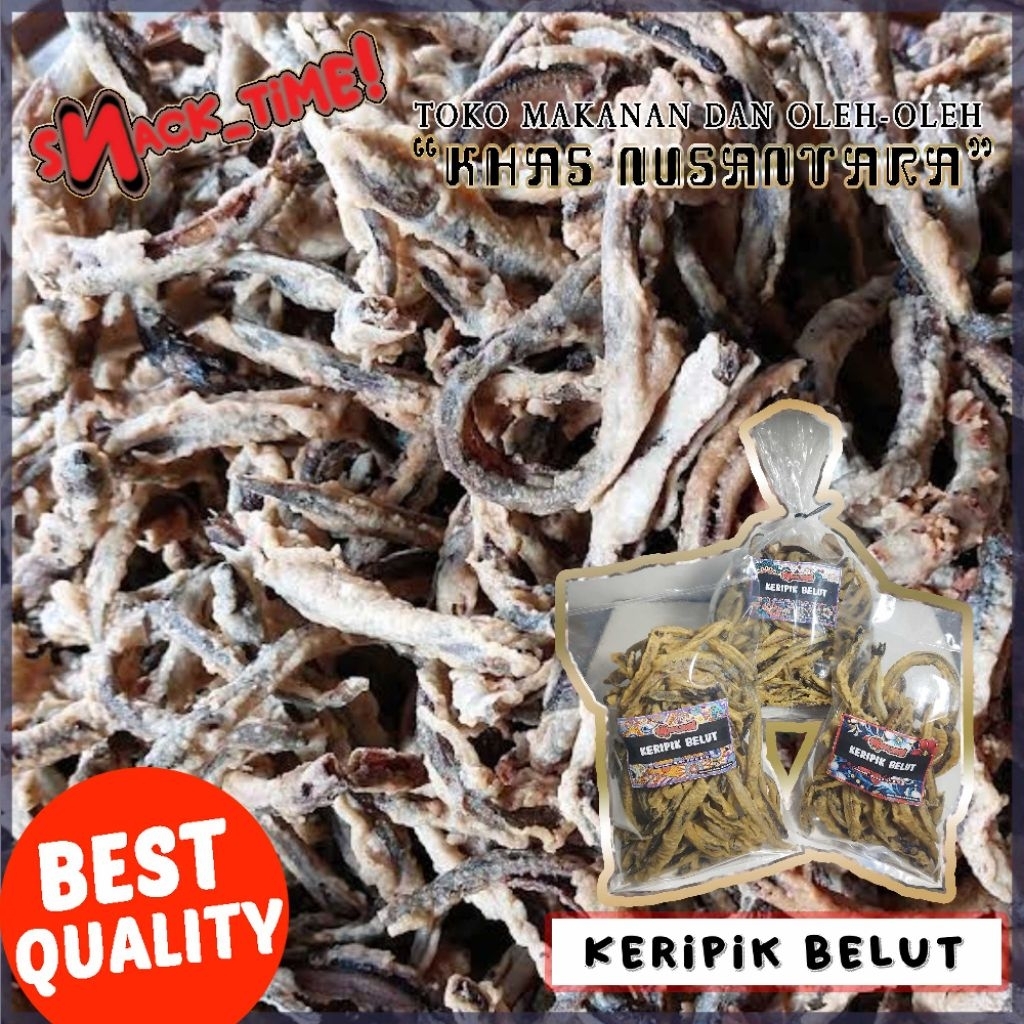 

SNACK_TIME! KERIPIK BELUT ISTIMEWA RENYAH GURIH 100 / 200 / 250 / 500 gram