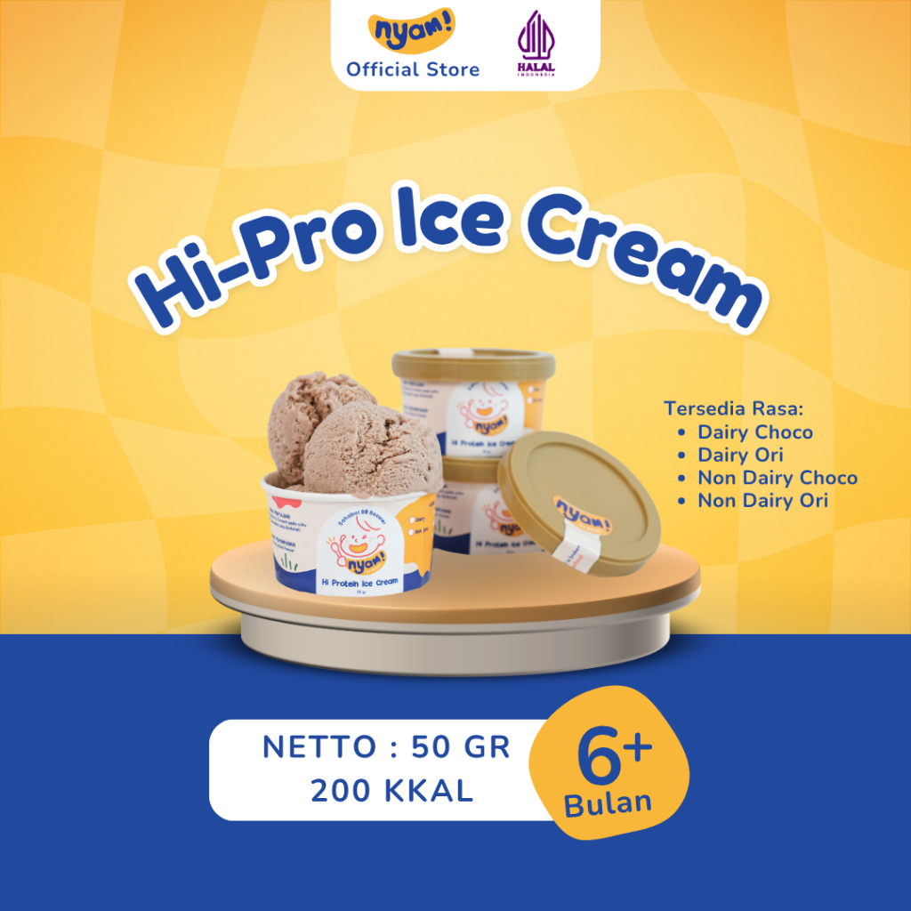 

NYAM BABY FOOD HIPROTEIN ICE CREAM | ES KRIM MPASI BAYI ANAK TINGGI PROTEIN | BB BOOSTER | HOMEMADE