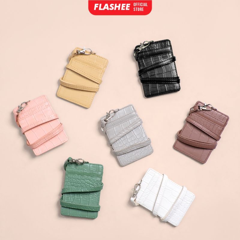 

Name Tag Croco ID Card Holder Crocodile Kulit Lanyard Kerja Termurah