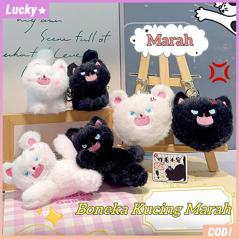 Boneka Kucing Marah Gantungan Kunci Lucu Tas Boneka Gantungan Boneka Kreatif Hadiah Ulang Tahun Sisw