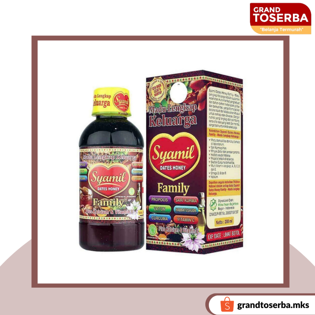 

Madu Syamil Family 200ml Original / Syamil Family Kemasan Baru / Madu Kesehatan Keluarga