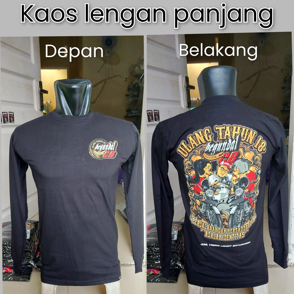 kaos ACARA lengan panjang BegundalCB