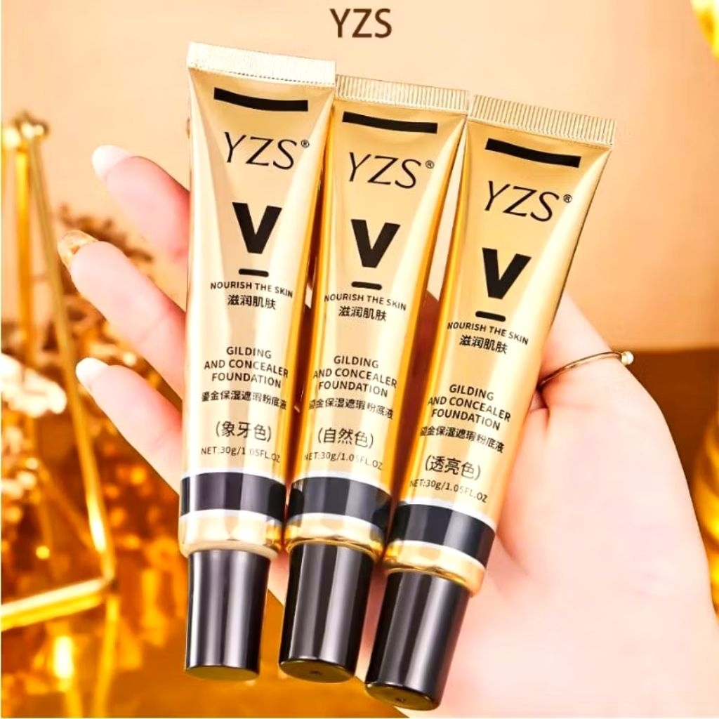 YZS Foundation Alas Bedak Yurizumi Matte Foundation Concealer Oil Control BB Cream Makeup Glowing Ta