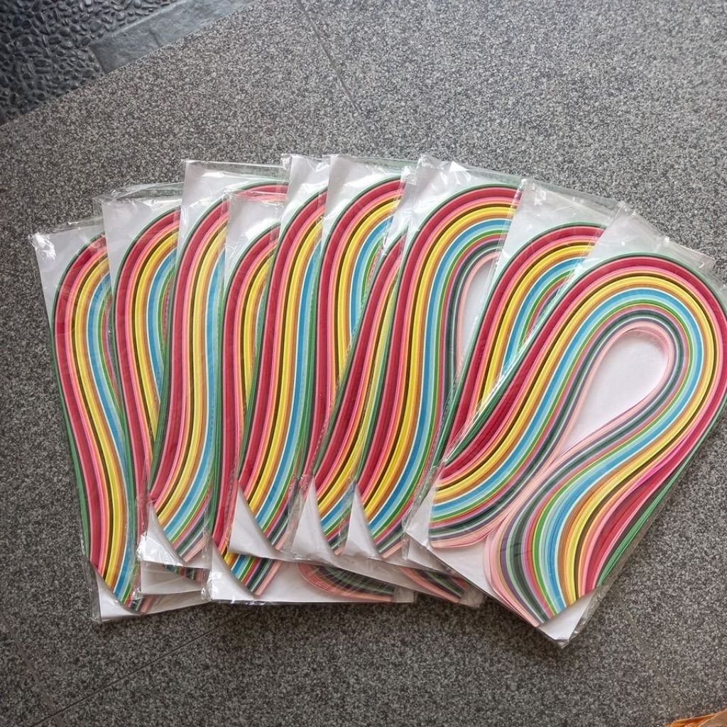 

330lembar 33 warna paper quiiling 5mmx540mm warna warni