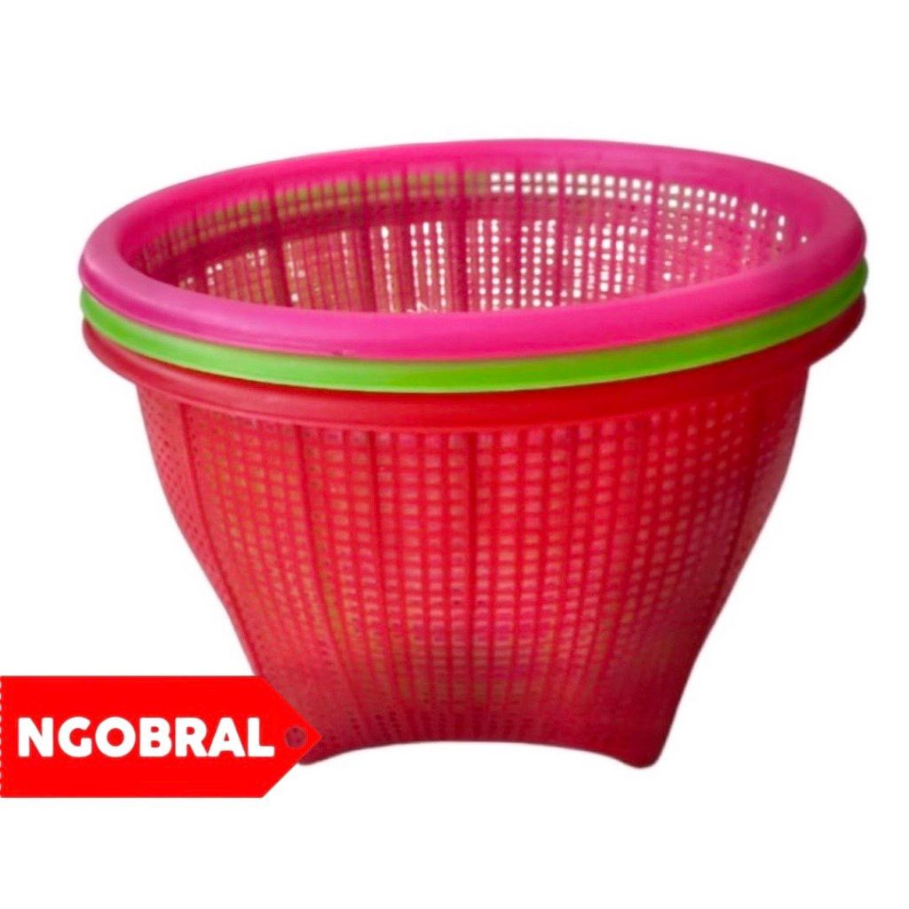 GOJEK / GRAB - Wakul Plastik BESAR / Cengkeh JUMBO / Bakul Nasi / Wakul Nasi D 40cm