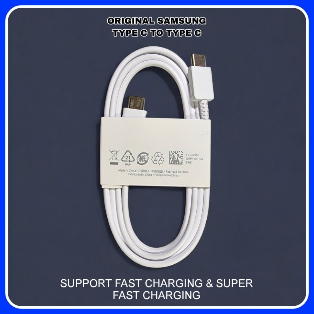 Kabel ori samsung Type C to C fast charging