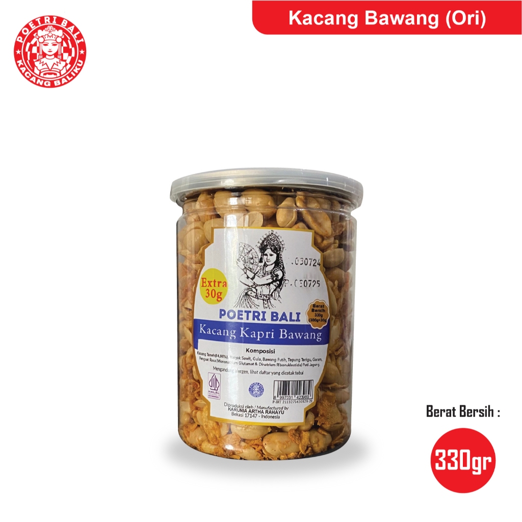 

Poetri Bali Kacang Bawang Original 320 gram - Poetri Bali Surabaya