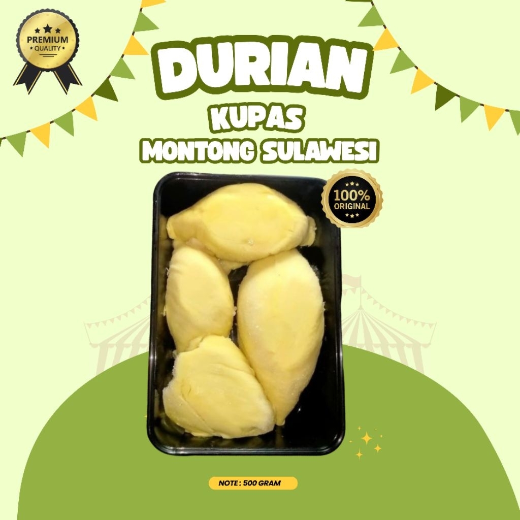 

DURIAN KUPAS MONTONG SULAWESI | PREMIUM | LEGIT DAN MURAH