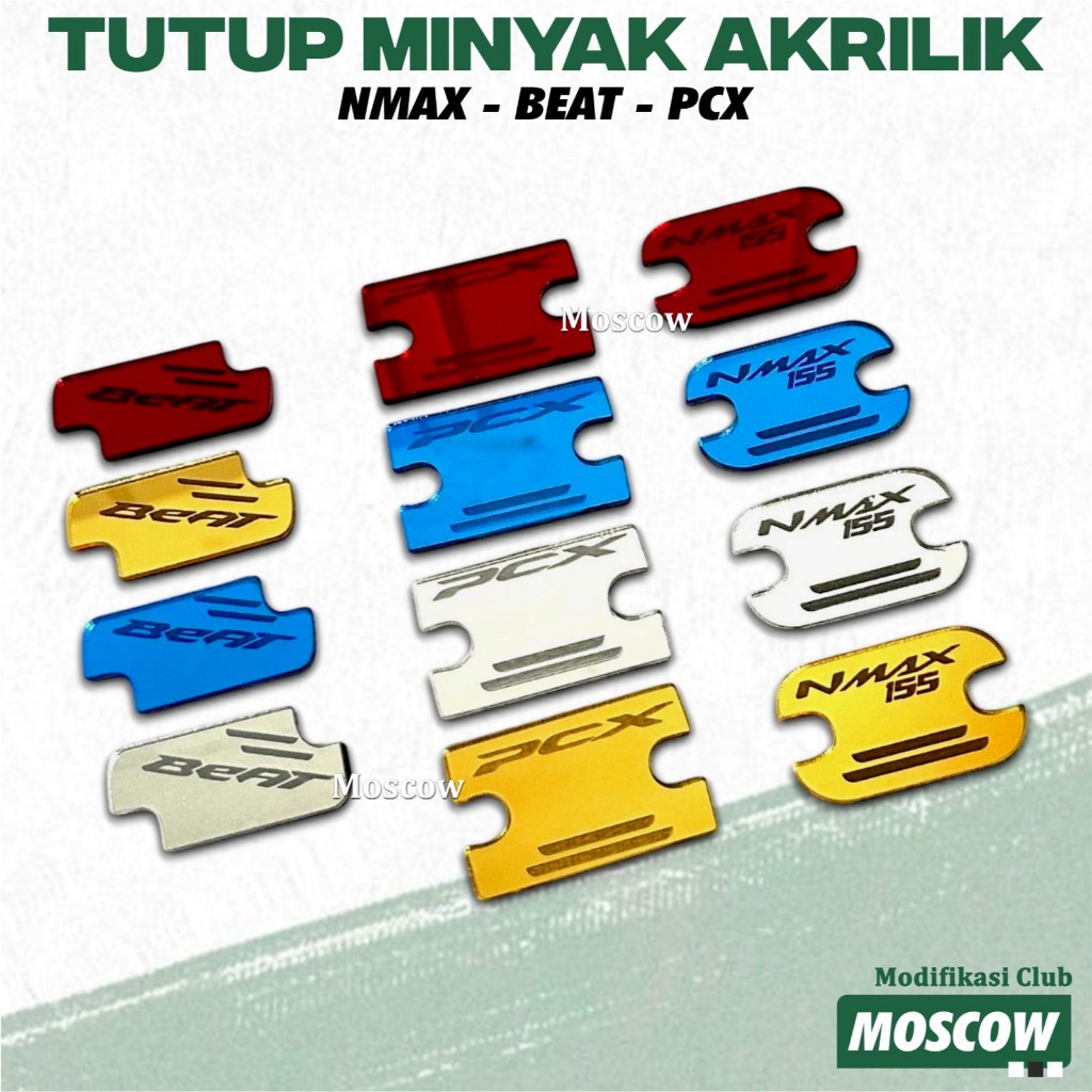 Akrilik Cover Minyak REM PCX 150 160 NMAX NEO S TURBO NMAX OLD NEW 155 CONNECTED BEAT FI ESP DELUXE 