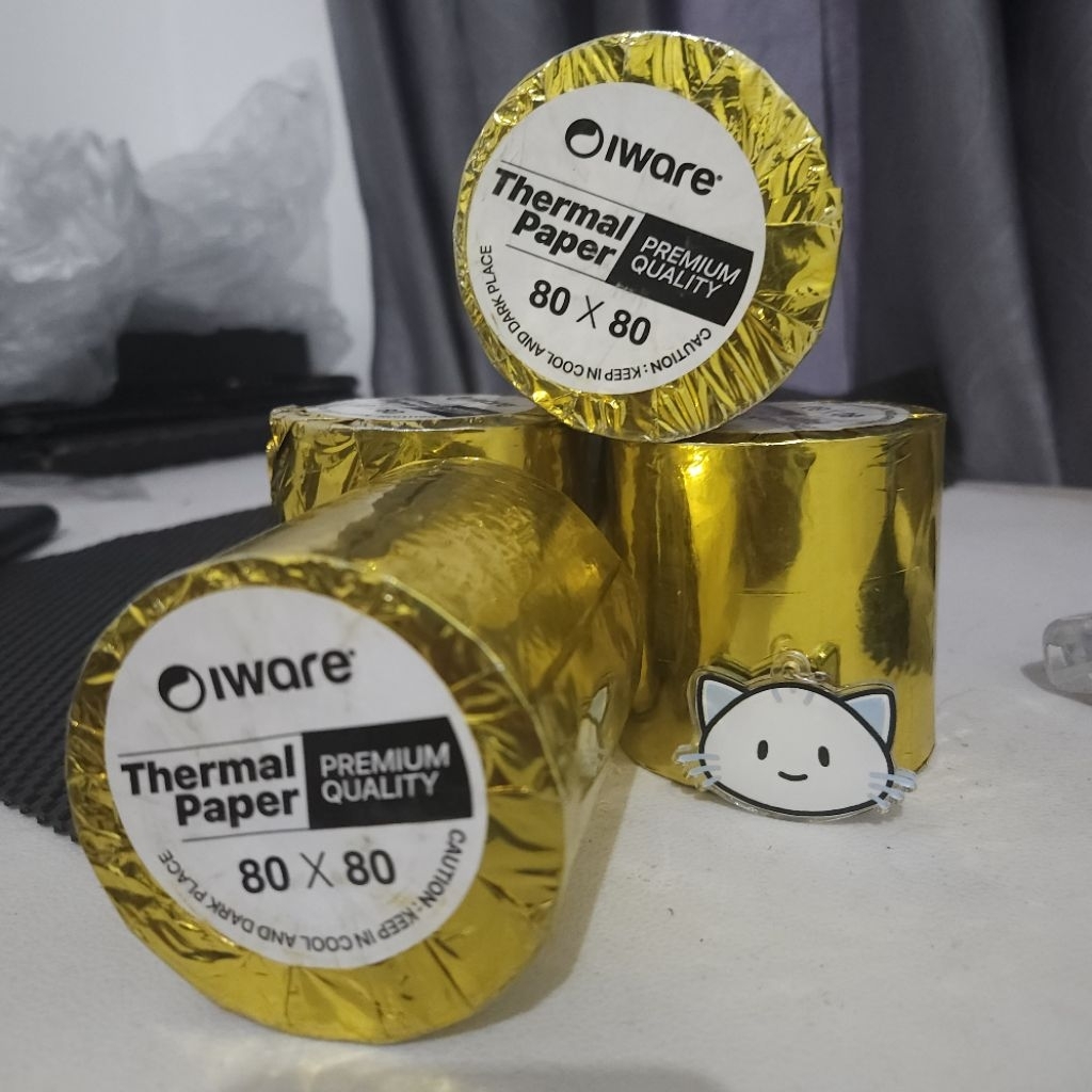

Kertas Thermal nota 80mm tersedia 4 pcs harga 10ribu per pcs