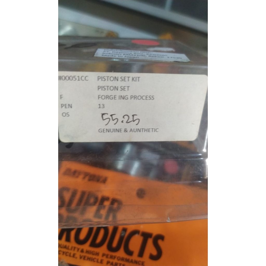 Piston Daytona Jupiter pen 13, FORGING.original 55.25.kualitas racing Jepang