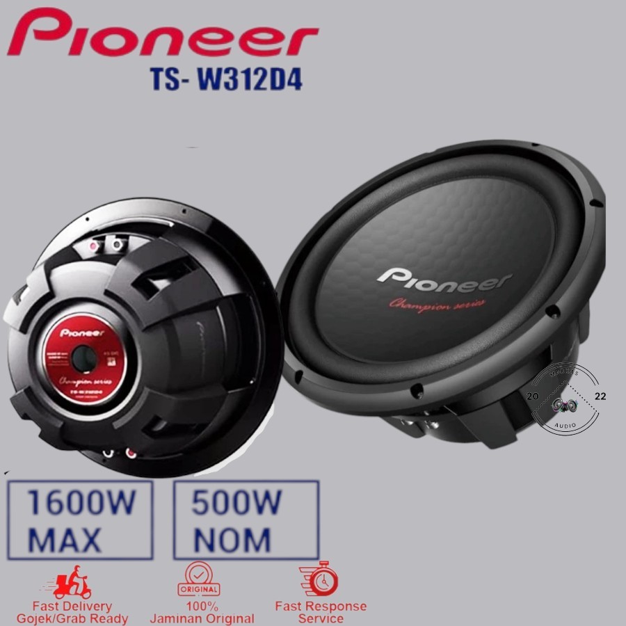 Subwoofer Pioneer TS-W312D Original / Subwoofer 12 Inch