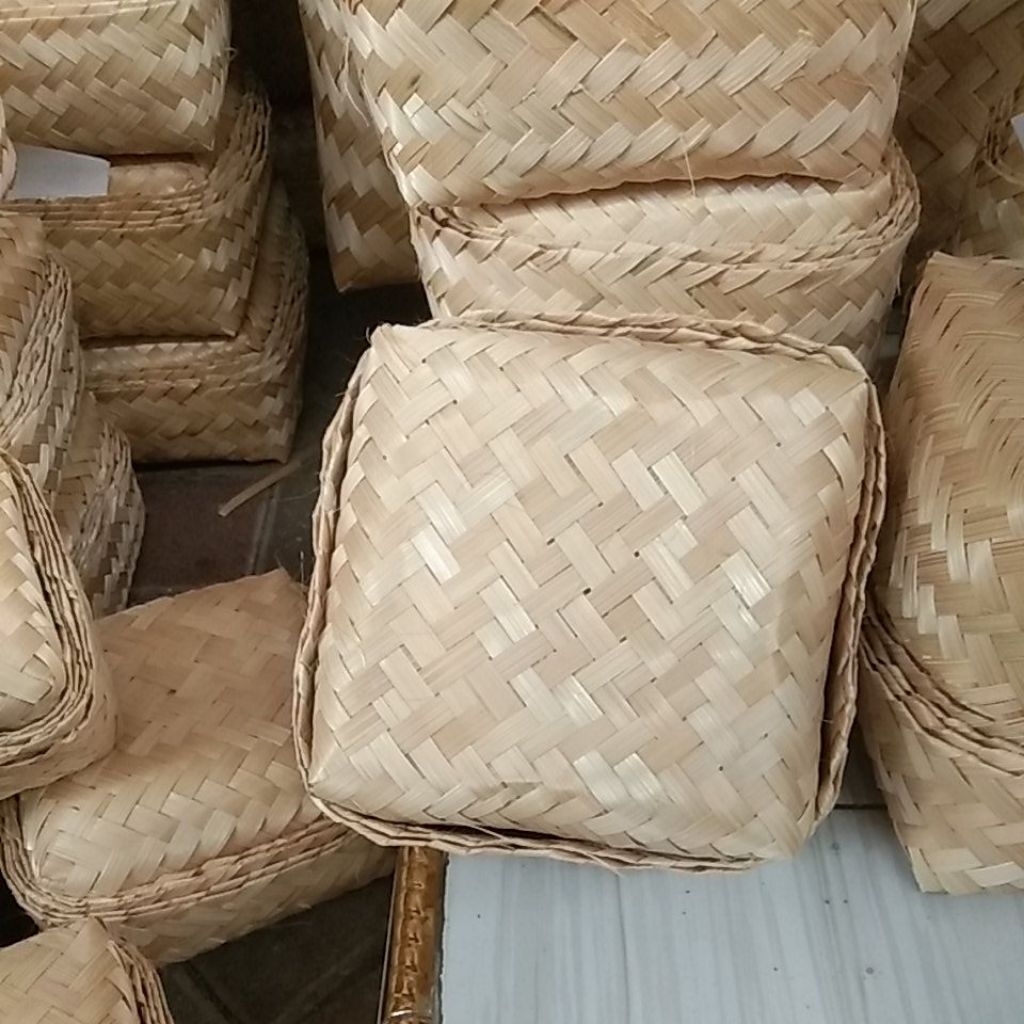 SEPASANG Besek Daging Besek Kurban Besek 18X18 Besek Bambu sepasang