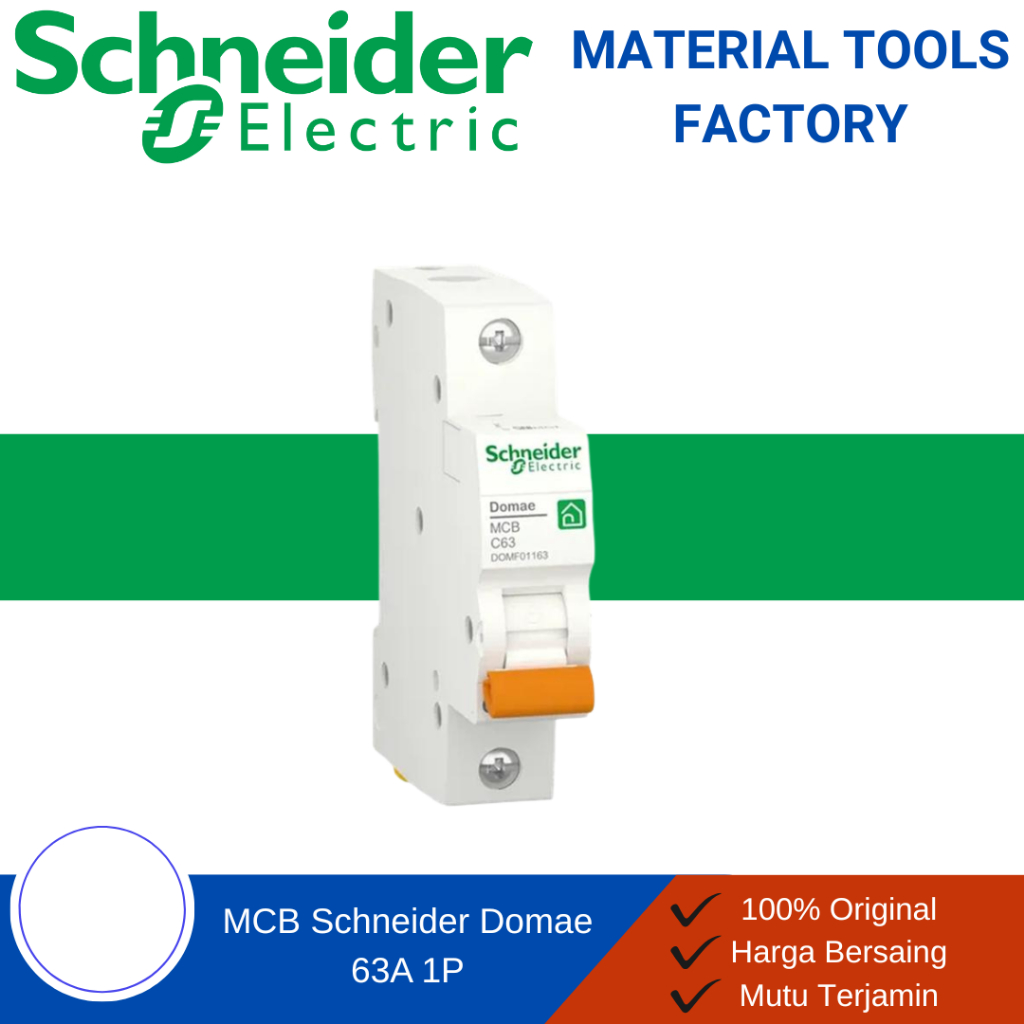 MCB - MCB Schneider - MCB 1 Phase - MCB Schneider 1 Phase Domae 63A