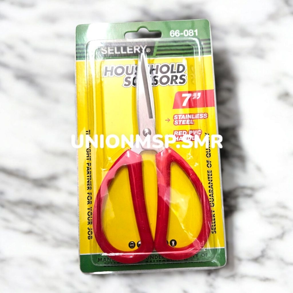 

Gunting Rumah Tangga Sellery 66-081 7 Inch Original – Household Scissors 7” Tajam Serbaguna