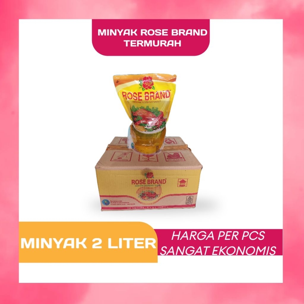 

Rose Brand minyak goreng pouch 2 Liter [PROMO]