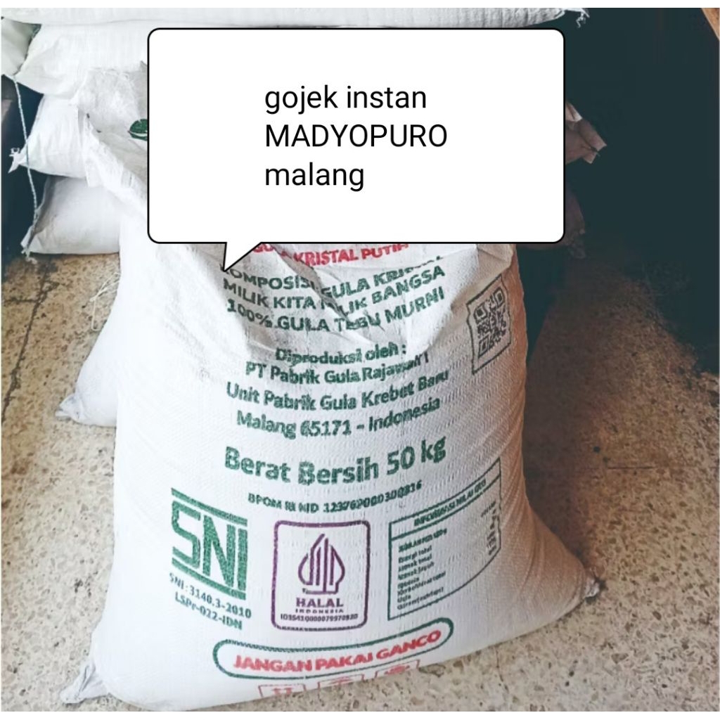 

ECER GULA 1 kg RAJA GULA PG krebet baru Bululawang malang