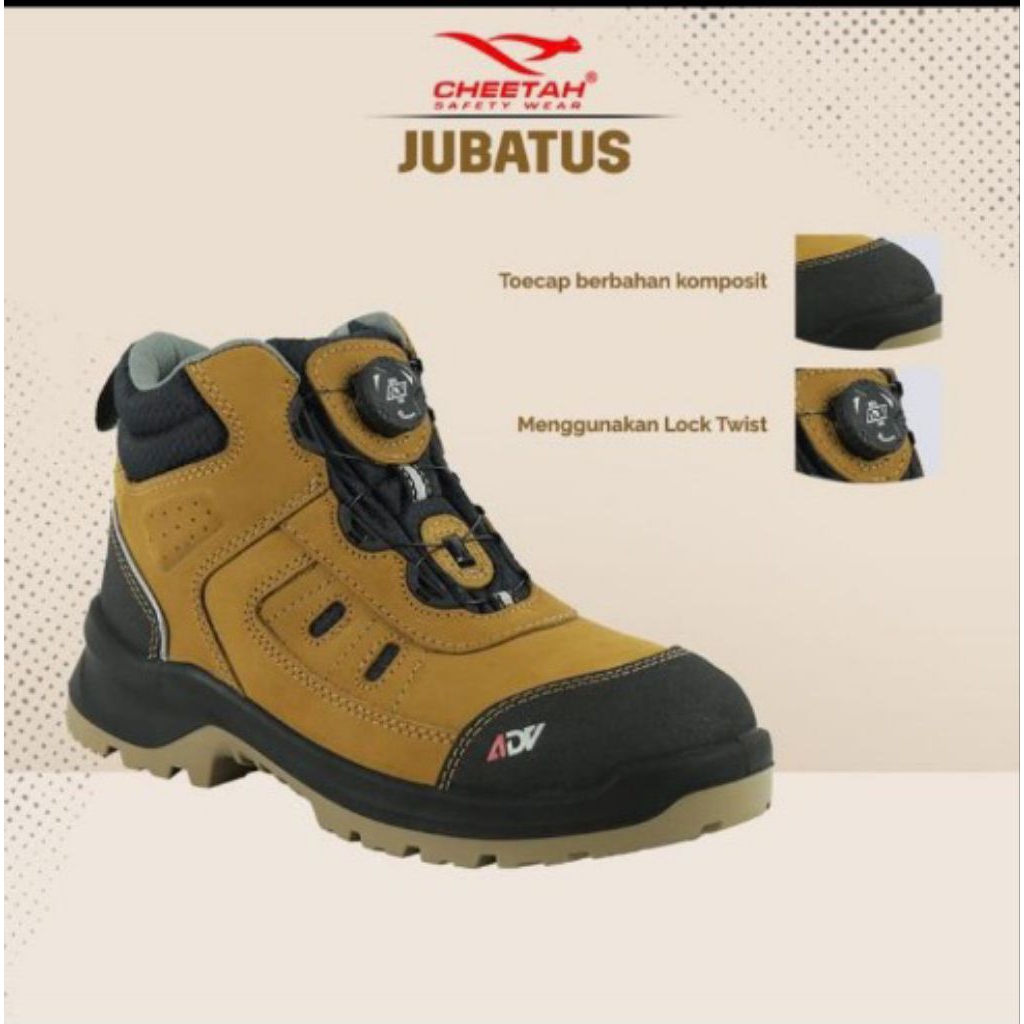 SEPATU SAFETY / SAFETY SHOES CHEETAH 6112 K JUBATUS