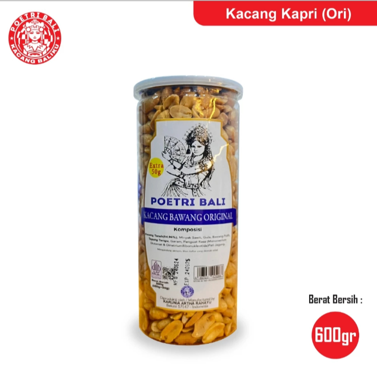 

Poetri Bali Kacang Bali Original 550 gram - Poetri Bali Semarang