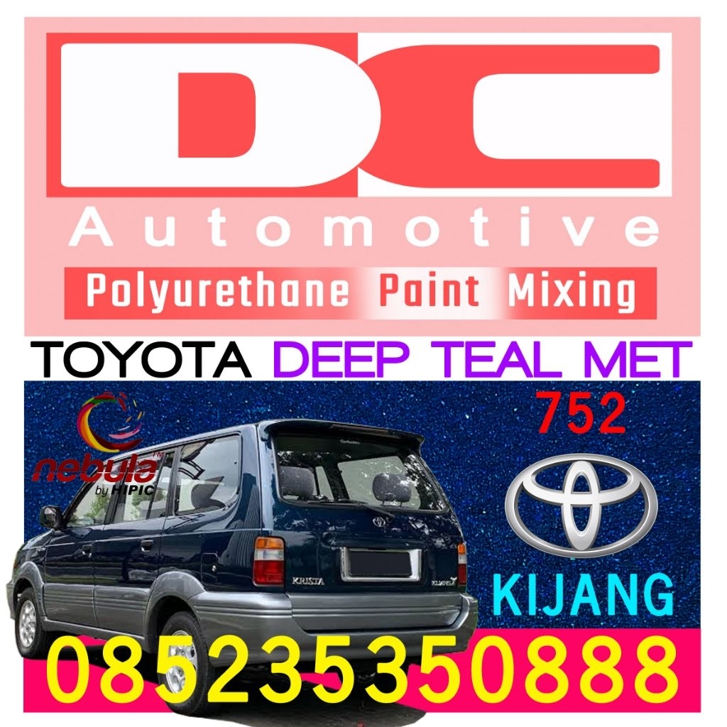Cat PU Toyota Kijang Deep Teal Blue Metallic 752