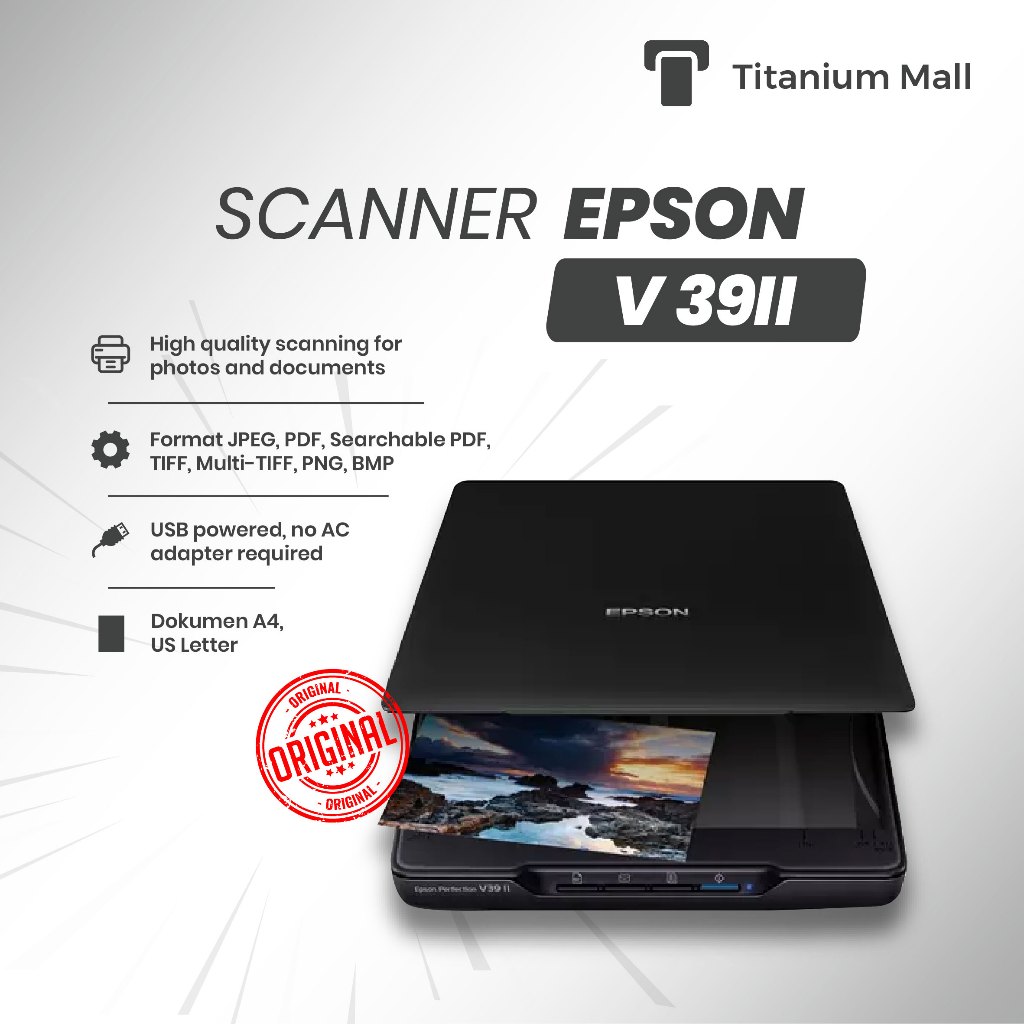 Scanner Epson V39II Epson Perfection V39 II Flatbed Photo Scanner