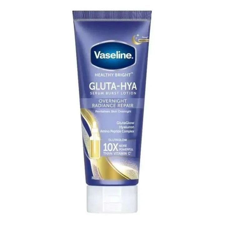 Vaseline Gluta-Hya Serum Burst Lotion Overnight Radiance Repair | Night Body Lotion