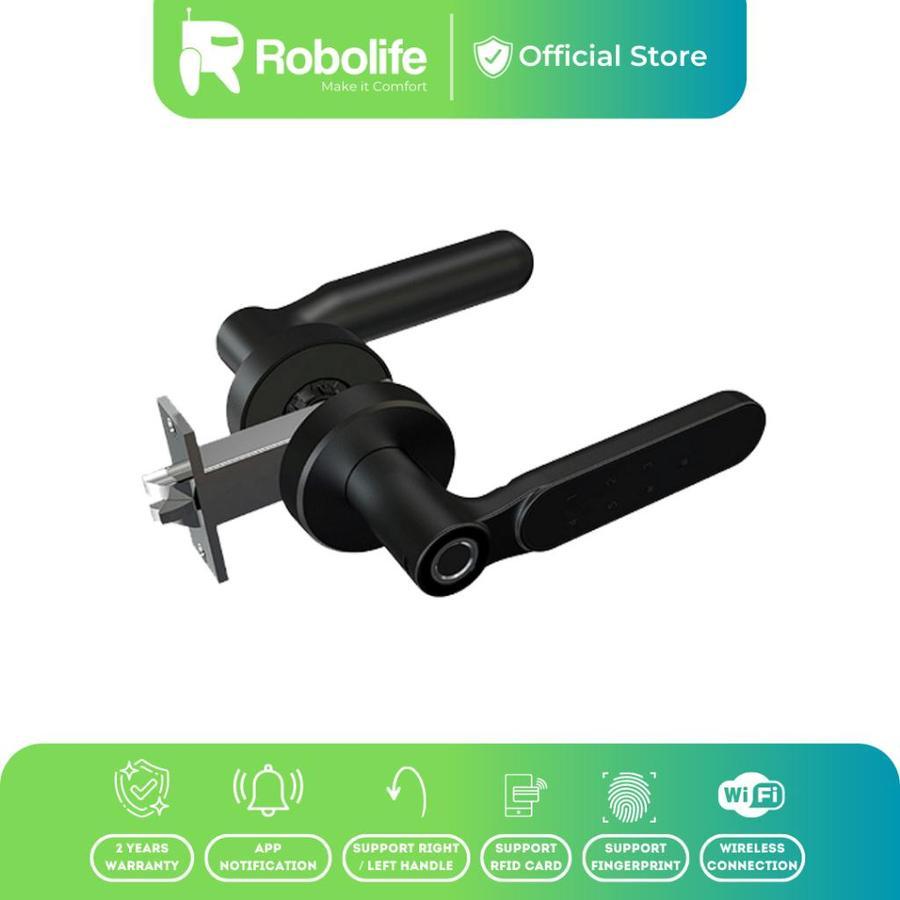 Robolife Smart Door Lock Handle (HHDL)  Finger Print door lock