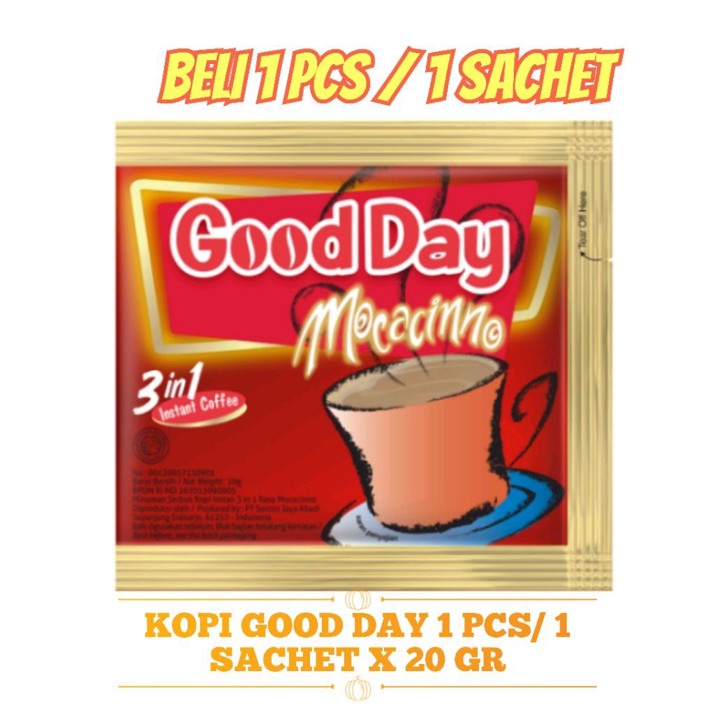 

KOPI GOOD DAY MOCACINNO 1 SACHET X 20 GR