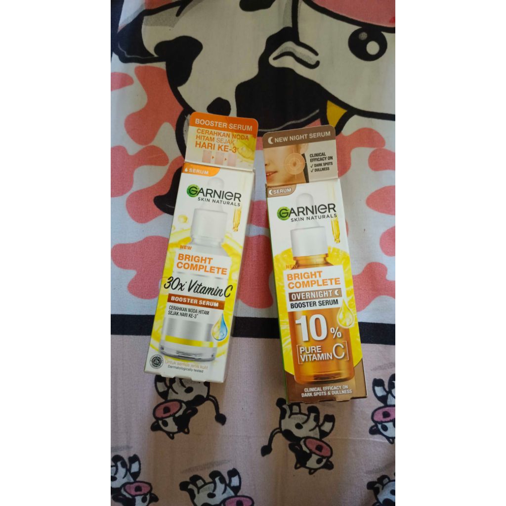 Garnier Serum Vitamin C pagi malam