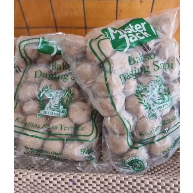 

mister jack bakso daging sapi berat 700gr isi 50 butir Food Frozen Meat