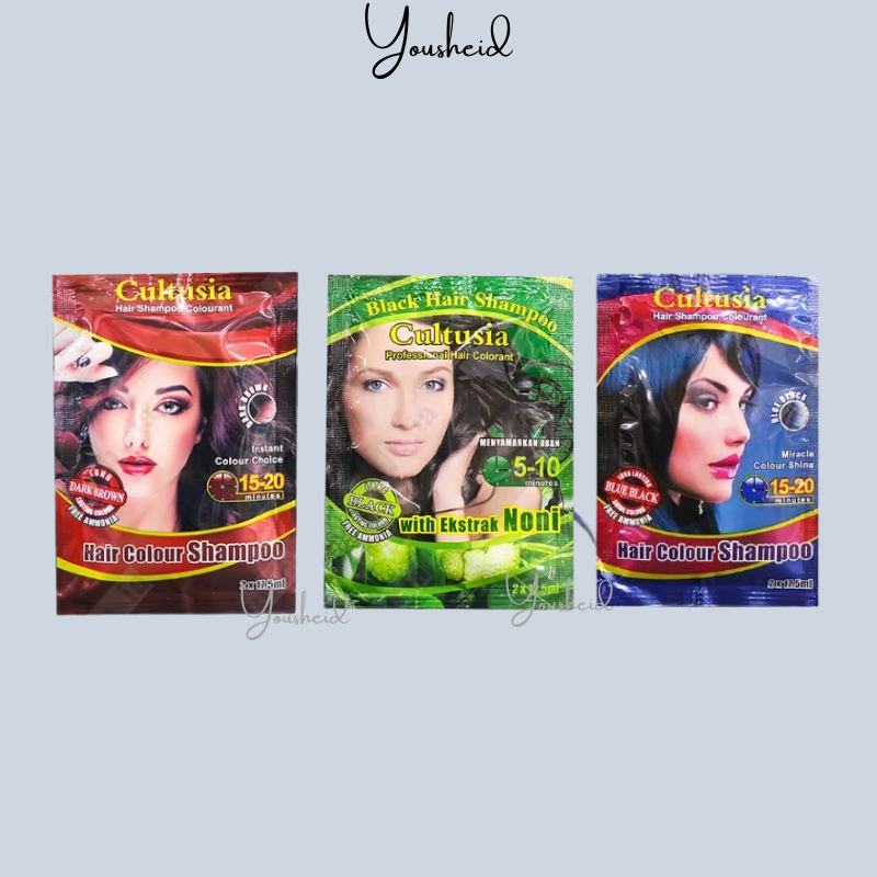 Cultusia Hair Colour Shampoo - box sachet