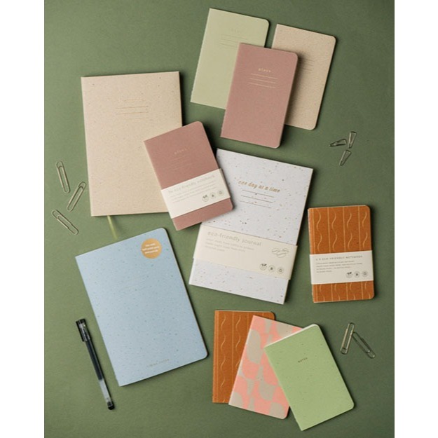

Eco-friendly Notebook- Minimalist design – Made from by-product of Coffee/Grass/Tea/Stone/Kiwi/Almond – Sustainability – Green products