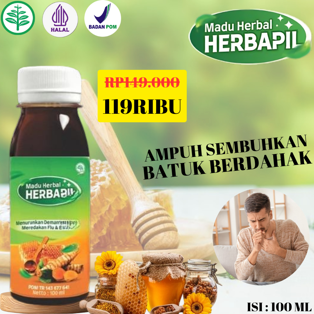 Madu Herbapil BPOM Atasi Sinusitis Batuk Flu Sembuh Alami