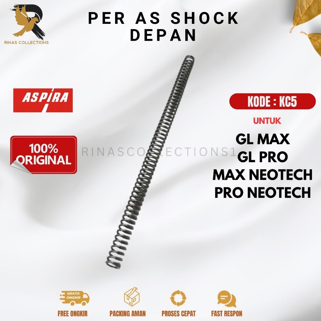 PER AS SHOCK DEPAN KC5 ORIGINAL ASPIRA GL PRO MAX MEGAPRO NEOTECH