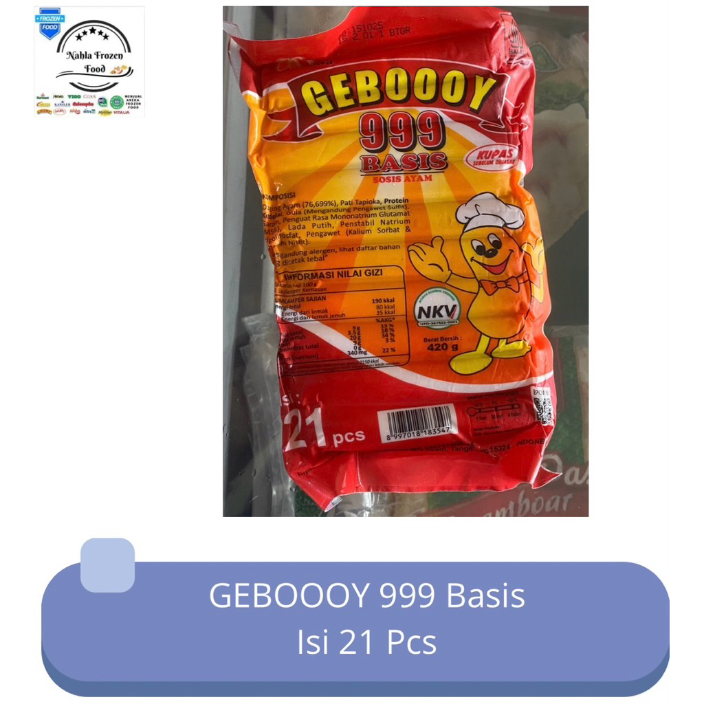 

GEBOOOY 999 Basis Ayam Isi 21 Pcs