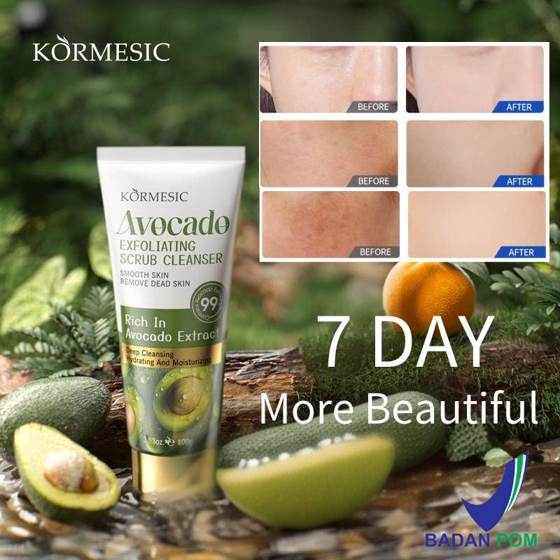 30 Seconds Natural Exfoliating Gel lpukat Eksfoliasi Wajah Gel Pembersih Lulur Exfoliasi Badan Mengh