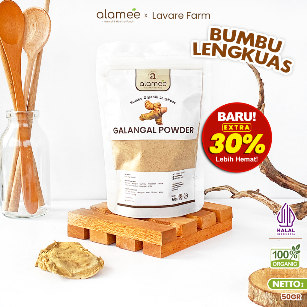 

Lengkuas Bubuk Asli Galangal Powder Rempah Rimpang Murni Asli Tanpa Campuran Bumbu Organik 50gram