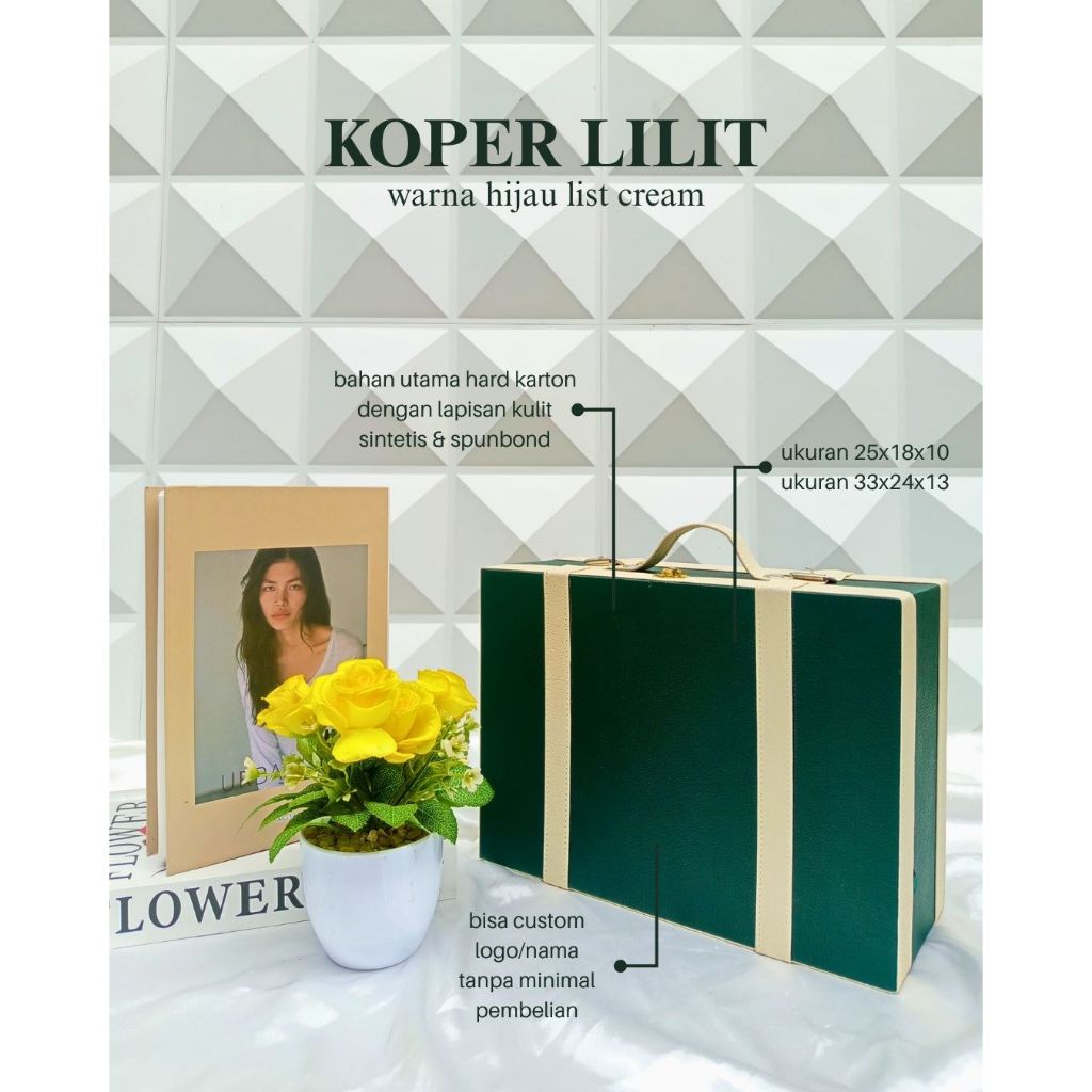 

Box Koper Souvenir Ulangtahun/Wedding Custom | Giftbox Hampers Warna Hijau