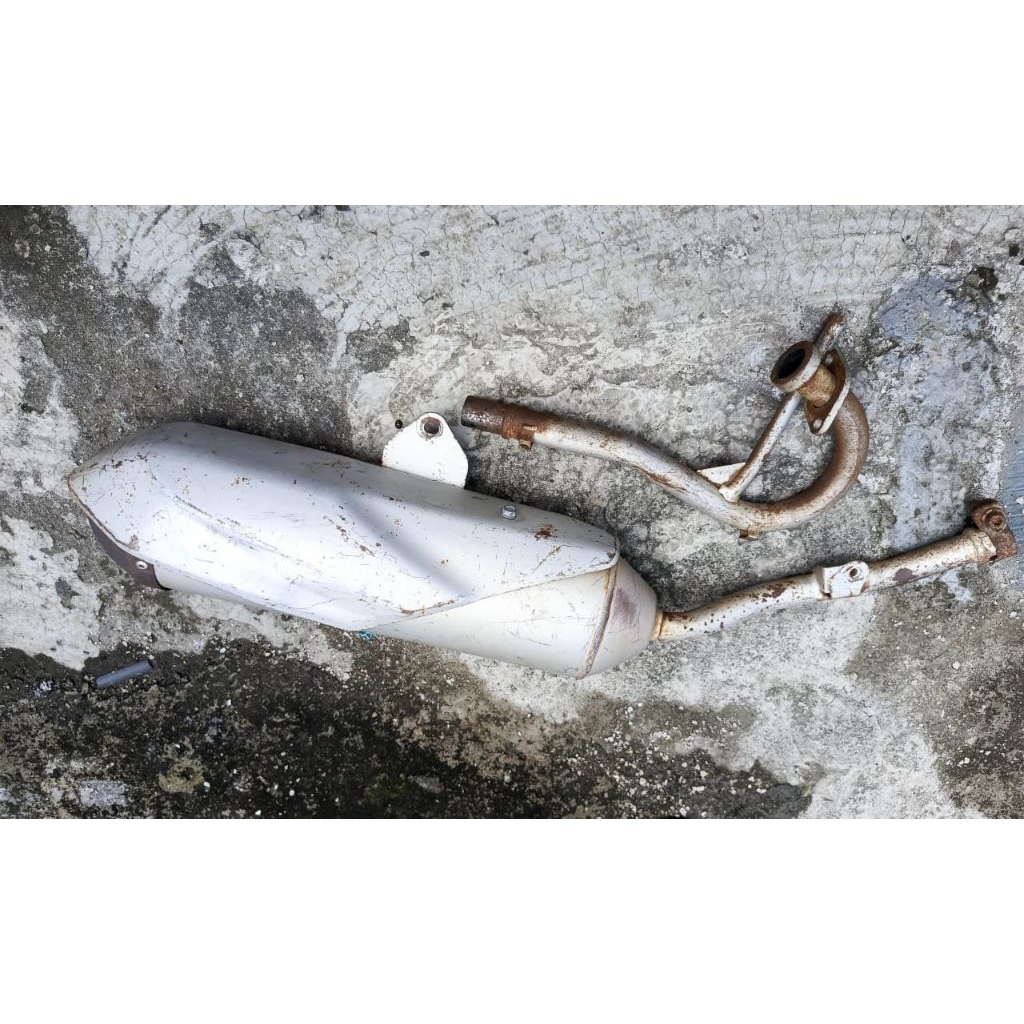 knalpot klx bf original copotan